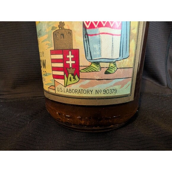 Vtg 1940s Arrow Extract Pelinkovac Stomach Bitters Bottle Detroit Michigan Nice - Picture 6 of 12